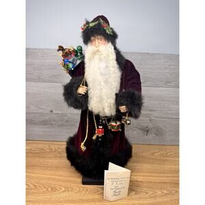 1989 Elaine Roesle Santa Claus St. Nicholas Collection 22” Artisan Doll ~signed